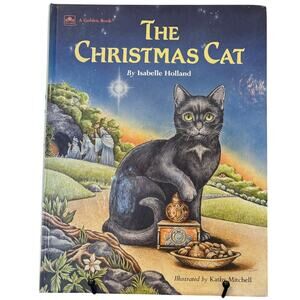 VTG 1987 The Christmas Cat book by Isabelle Holland, HC